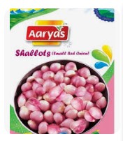 Aaryas Frozen Onion shallot (Red Onion) 400g