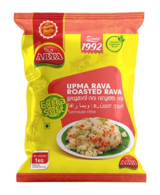 Aryas Roasted Upma Rava,Semolina 1Kg