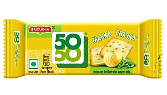 Britannia 50 50 Masaka Chaska Biscuit 62g