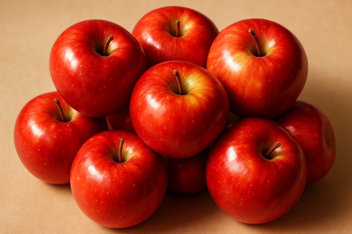 Bunch of red apples